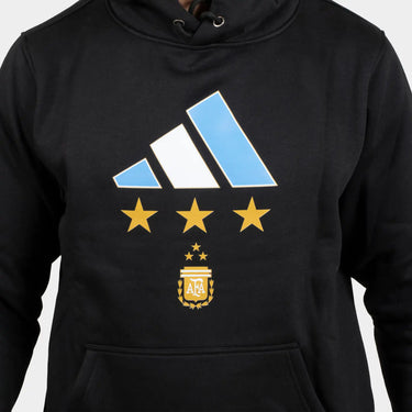 Argentina Three Stars Black Hoodie